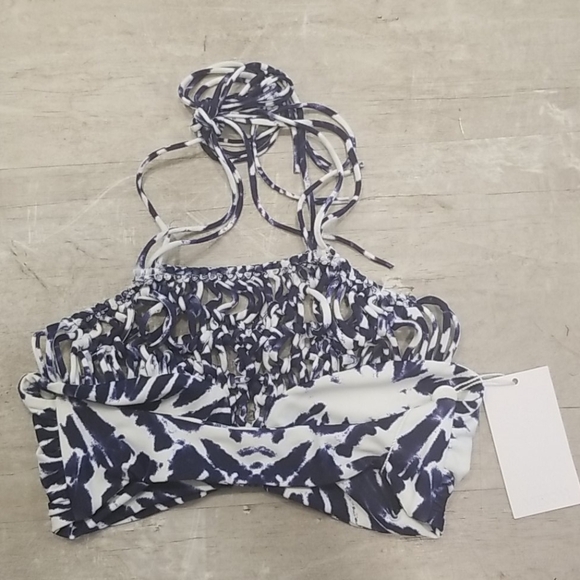 💕MIKOH💕 Waimea Macrame Bikini Wave Coastal Blue - Picture 12 of 16